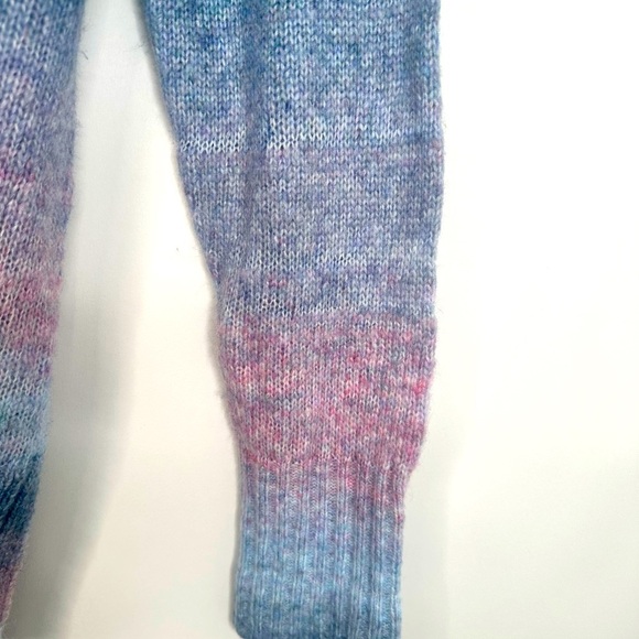 a.n.a‎ Women's Size L Long Sleeve V-Neck Color Block Chain Knit Sweater - Picture 7 of 15